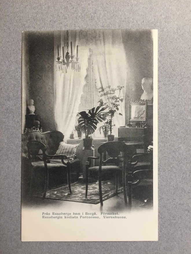 Paikkakuntakortti  Porvoo Runeberg vierashuone 1910-20 luku