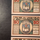 Saksa Saarburg 3 seteliä 1921 - pikkukuva 1