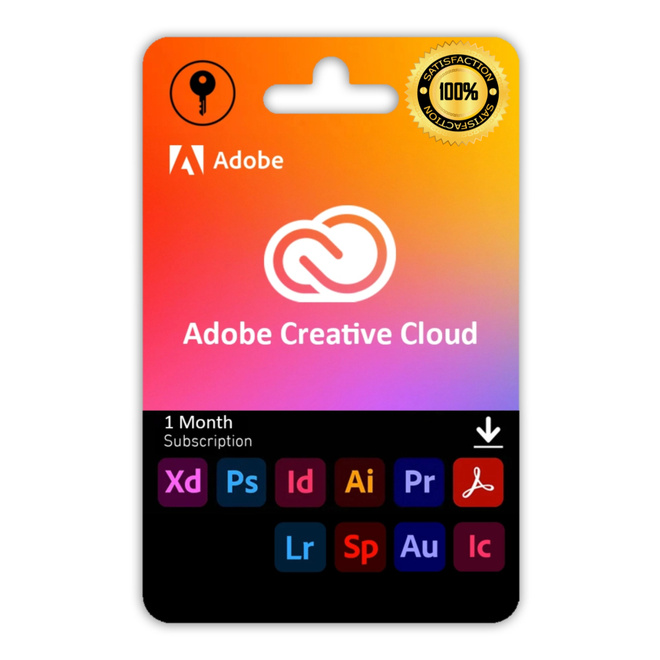 Adobe Creative Cloud – Prepaid 1 Kuukausi | Välitön Toimitus