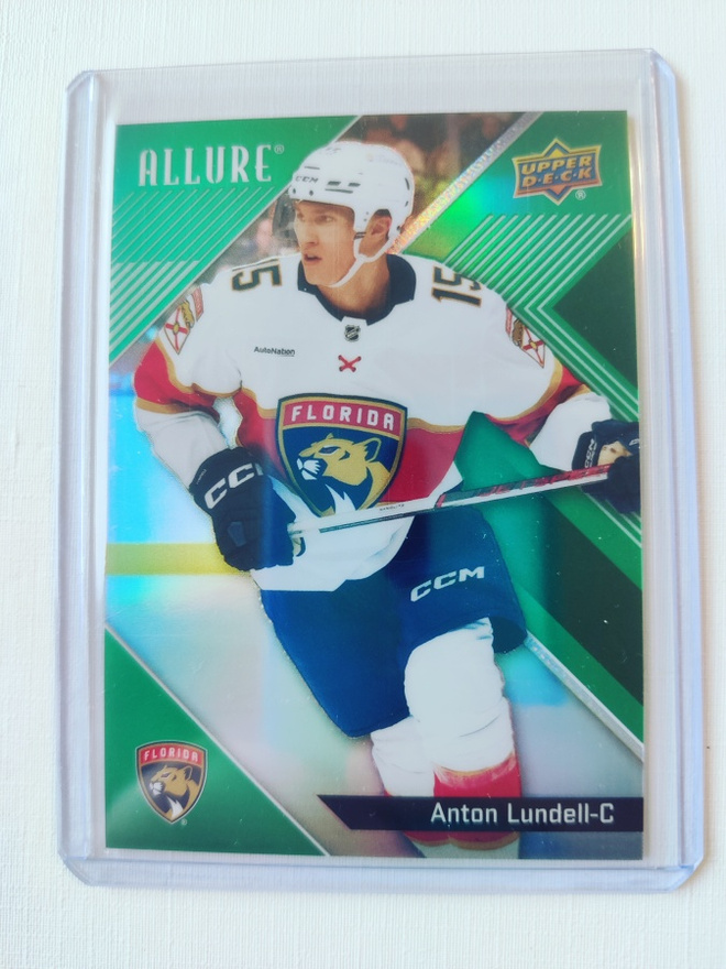 Anton Lundell - 24-25 UD Allure Green Rainbow /99