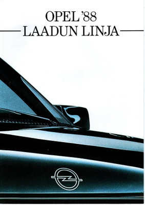 Opel mallisto -esite, 1988