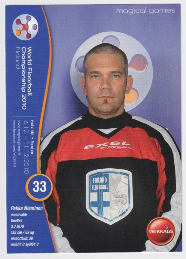Pekka Nieminen - mainoskortti