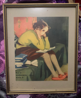 Kehystetty Martta Wendelin (Kotiliesi N:o 21, 1936)