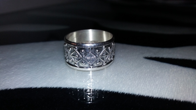 Vintage desing Bengt O. Lilja hopea sormus BLO 916H Q7