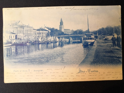 VANHA Postikortti Turku 1900