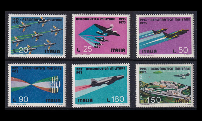 Italia 1394-9 ** Ilmavoimat 50v (1973)