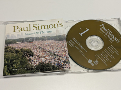 Paul Simon (2CD) Concert In The Park MINT!!
