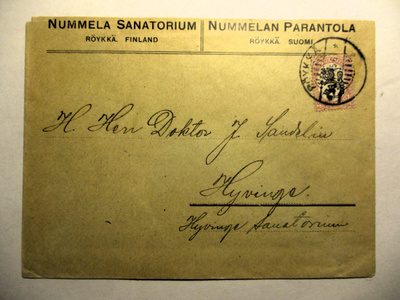 1925 Röykkä Nummelan parantola kuori