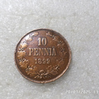 10 penniä 1899 kulkenut siistikuntoinen kl 8 . - pikkukuva 3