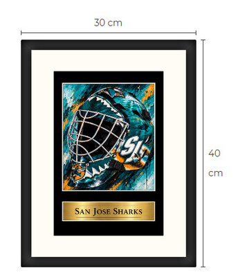 Uusi San Jose Sharks art print Limited Edition 30 cm x 40 cm