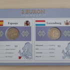 2€ 2014 Espanja+Luxemburg Monetan erikois 2€-sarjaa UNC - pikkukuva 1