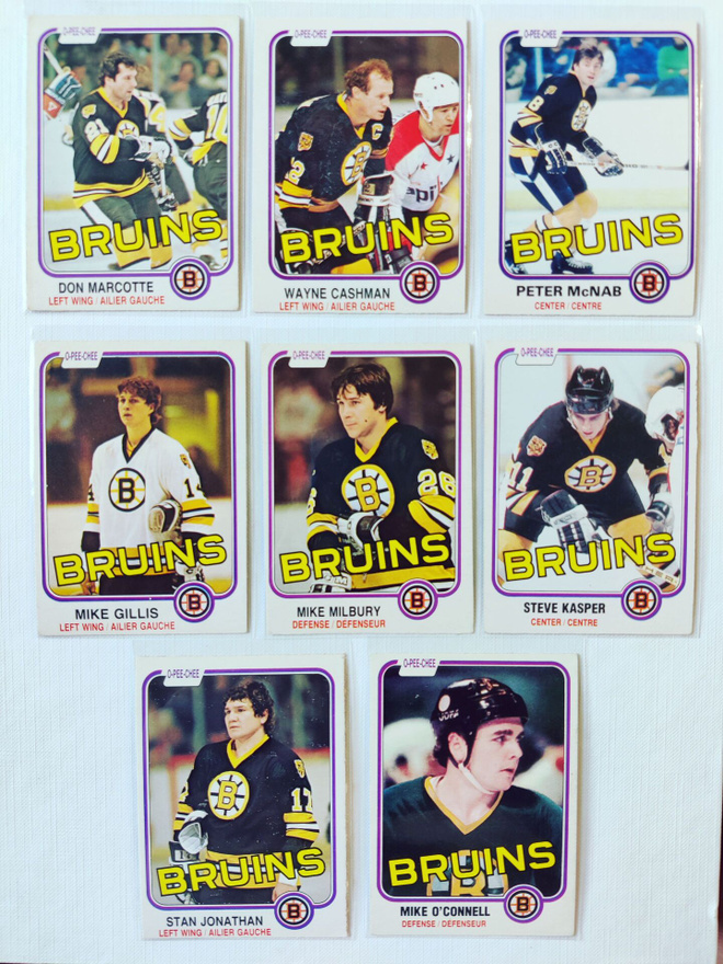 81-82 Opc - Boston Bruins 8kpl