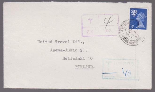 T-LUNASTUS KUORI 1972 ENGLANNISTA SUOMEEN LUNASTUSMERKINNÖIN