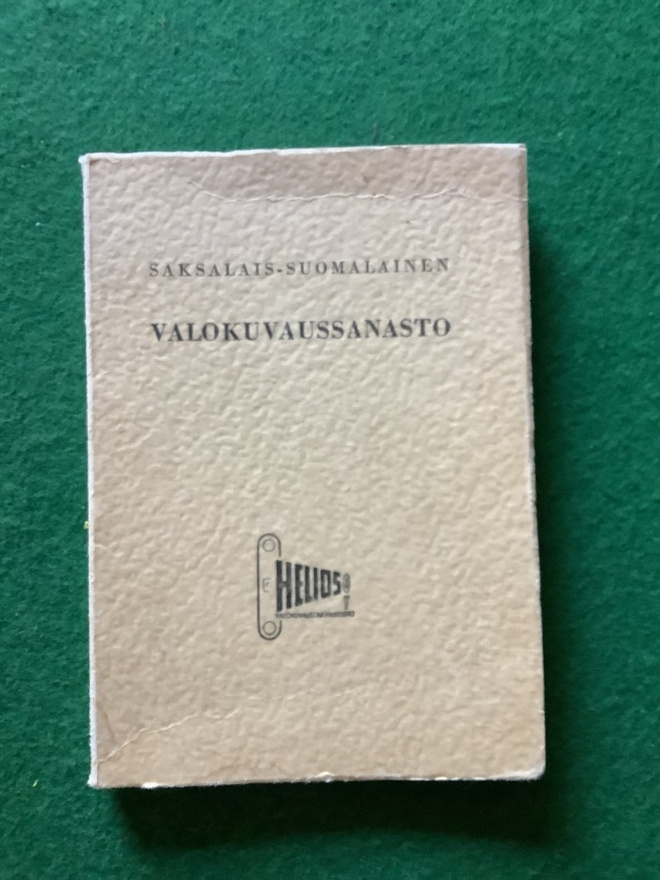 Saksalais-suomalainen valokuvaussanasto