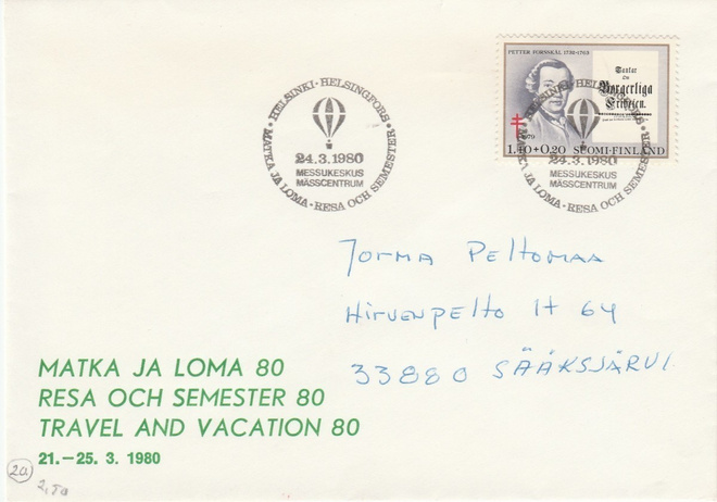 ERIKOISLEIMA , Matka-ja lomamessut, Helsinki 24.3.1980
