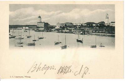 LUOVUTETTU ALUE VIIPURI VAAKUNAKORTTI 1898