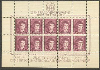 Saksa Gen.-Gouverment Mi 104 pienoisarkki ++