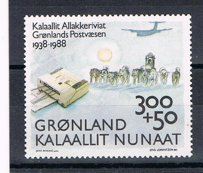 Grönlanti 1988 - Postilaitos 50 v.  ++