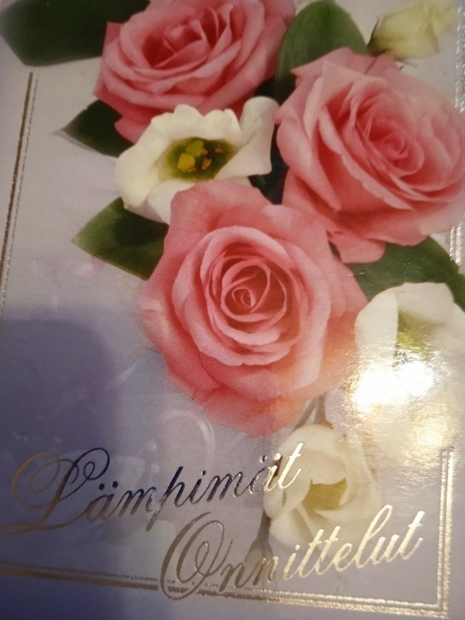 no 1 - lämpimät  onnittelut - 5 kukkaa