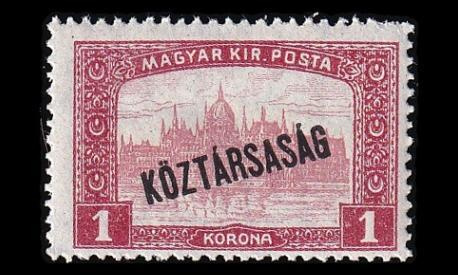 Unkari 231 * Parlamenttirakennus 1 Kr pp (1918)