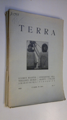 Terra 1923 n:o 1-4 : Suomen maantieteellisen seuran aikak...