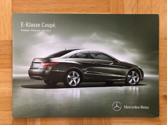 Hinnasto ja lisävarusteet Mercedes C207 E-sarja Coupe 2012