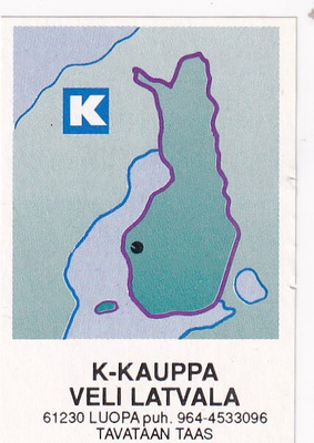Luopa. Veli Latvala , Kesko, kartta s82