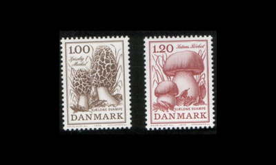 Tanska 673-4 ** Harvinaisia sieniä (1978)