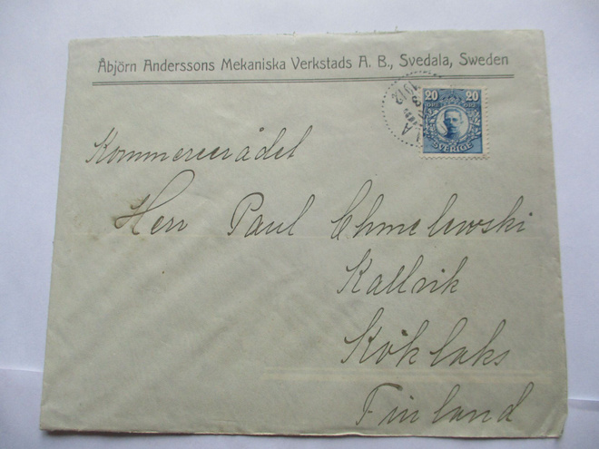 1912 Ruotsi kuori Espooseen