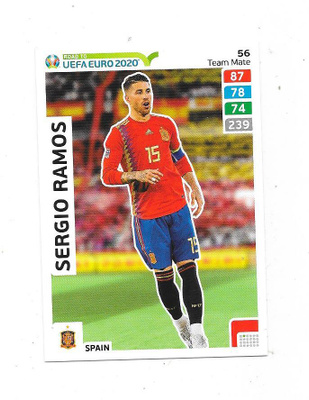2020 Panini Road to UEFA EURO 2020 #56 Sergio Ramos , ESP