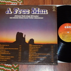JOHNNY CASH - A Free Man - LP 1981 rockabilly EX- - pikkukuva 2