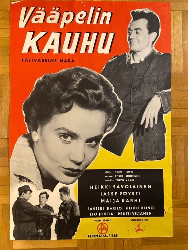 Vanha elokuvajuliste: Vääpelin kauhu
