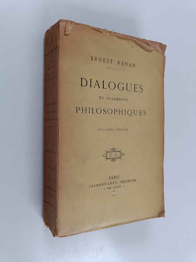 Ernest Renan : Dialogues et fragments philosophiques
