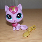 LITTLEST PET SHOP lila Friday KISSA + amuletti - pikkukuva 1