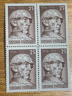 J.V.SNELLMANNIN SYNTYMÄSTÄ 150 VUOTTA NELIÖ**