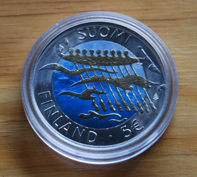 Suomi 5 € 2007 Itsenäisyys 90 vuotta