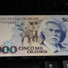 Brasilia Brazil 5000 cruzeiros UNC - pikkukuva 1