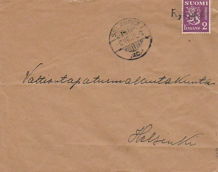1936, Kirje Selänpää, rivileima Ryöppy