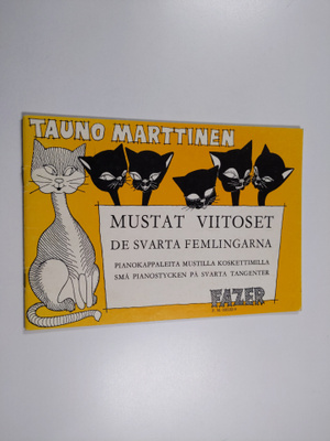 Tauno Marttinen : Mustat viitoset : Pianokappaleita musti...