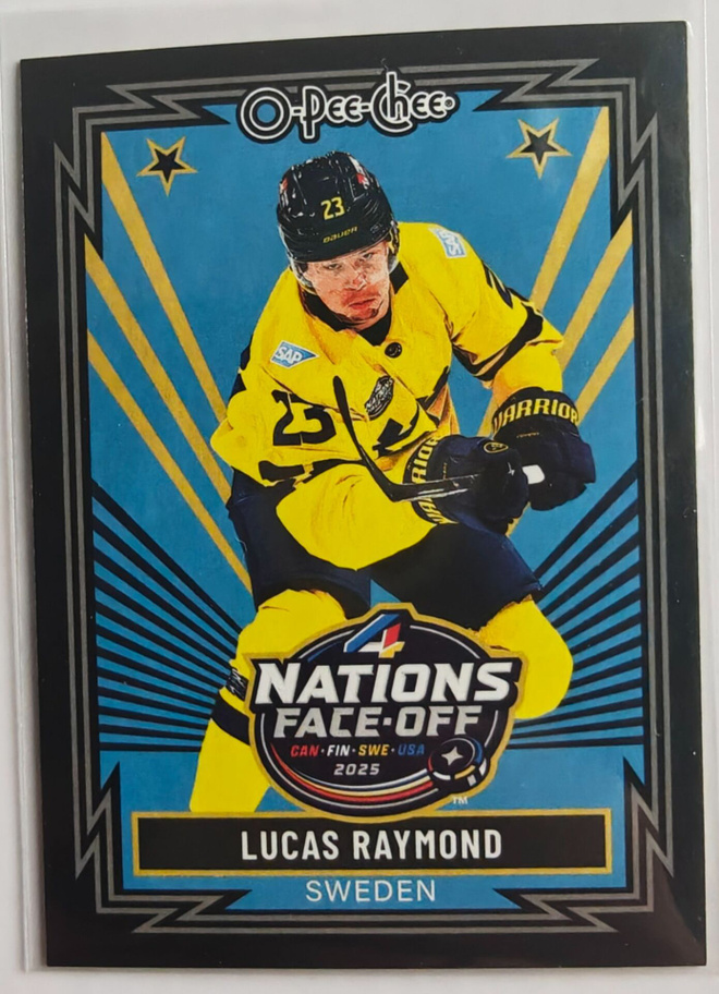 Lucas Raymond 2025-26 OPC 4 Nations Face Off Black /100
