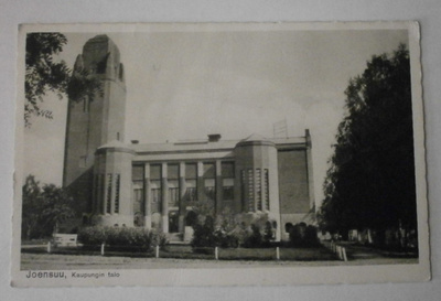 Joensuu, Kaupungin talo, vanha mv pk, p. 1930