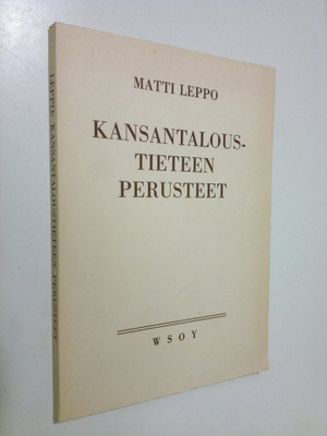 Matti Leppo : Kansantaloustieteen perusteet