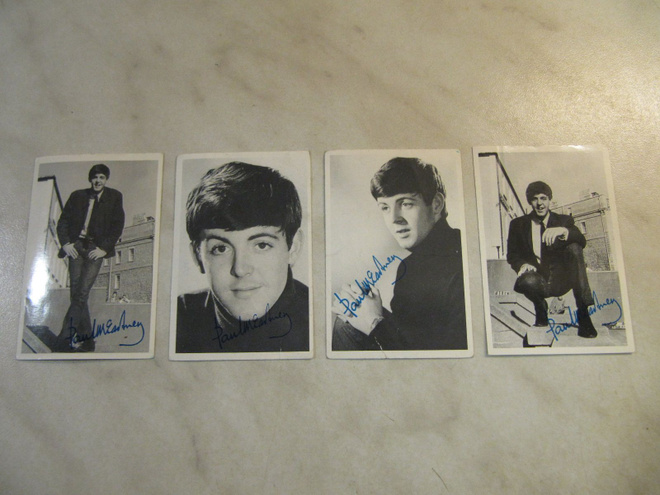 Jenkki kortti Beatles Paul McCartney 4 kpl.