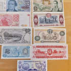 9 Seteliä Argentina Columbia Venezuela Nicaragua Guyana UNC - pikkukuva 2