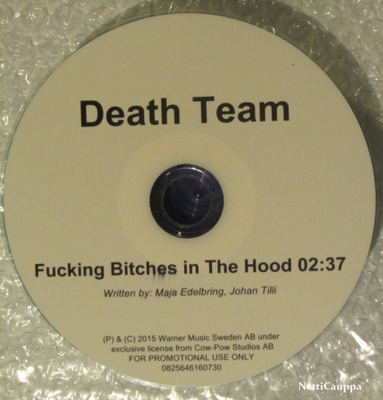 Death Team • Fucking Bitches In The Hood PROMO CDr-Single