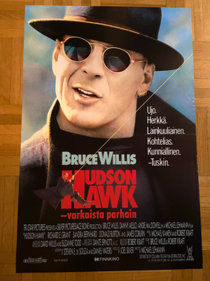 Vanha elokuvajuliste: Hudson Hawk - varkaista parhain