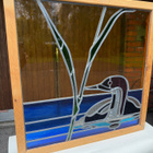 Lyijylasitaulu / ikkuna - kuikka - 66 cm x 66 cm - pikkukuva 5