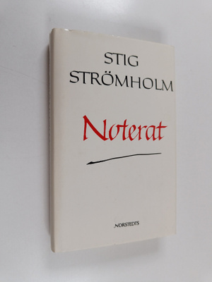 Stig Strömholm : Noterat