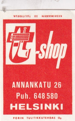 Helsinki,  . Shop, Annankatu 26     8/16
