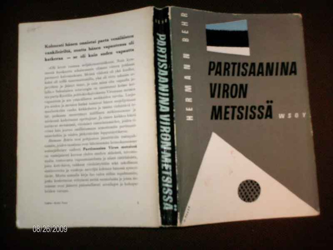 Behr: Partisaanina Viron metsissä (1 p. 1958) kuvakansi